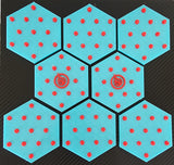 1WP Ignite Squishy Studded TPE Hexagons - 6 & 12 Packs (Customize Colors)