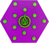 1WP Ignite Squishy Studded TPE Hexagons - 6 & 12 Packs (Customize Colors)