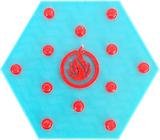 1WP Ignite Squishy Studded TPE Hexagons - 6 & 12 Packs (Customize Colors)