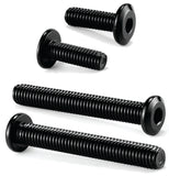 M6 x 18mm-55mm SS Black Oxide Flat Head Hex Socket Cap Screws